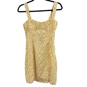 FREYA MINI DRESS YELLOW FLORAl